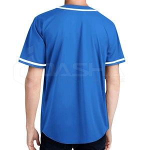 Camiseta de Béisbol Personalizada OEM con Botones, Transpirable, con Nombre y Número Personalizados, Impresión por Sublimación, Ropa Deportiva al por Mayor - Product Image 2