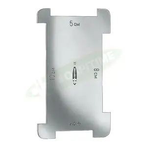 Hospitime Schink Skin Fixing Plate - Stainless Steel Plate with Graduation (Scale) for Plastic Surgery Skin Grafting