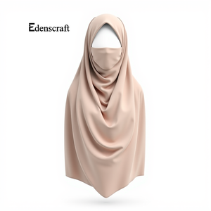 Personnalisable Léger Respirant Long Khimar Foulard Élégant Traditionnel Musulman Conception Plus La Taille Inclus Doux Sans Couture pour - Product Image 6