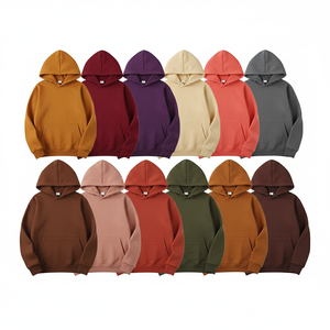 Sudaderas con Capucha al por Mayor, de Algodón y Poliéster, Talla Grande, Color Sólido, para Hombre, Temporada de Otoño, Sudaderas Personalizadas de Estilo Urbano - Product Image 1