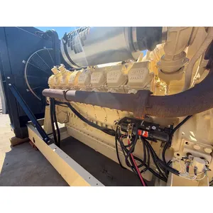 Groupe électrogène diesel industriel triphasé d'occasion 810 kW, sortie 277/480 V, châssis ouvert, alimentation de secours commerciale - Product Image 4