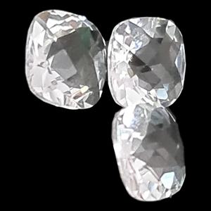 Pedidos personalizados al por mayor ¡Bienvenidos! Piedra preciosa de topacio blanco natural calibrada en todas las formas, tamaños, cojín de corte de tablero de ajedrez y corte ovalado - Product Image 5