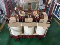 Transformateur sec 11kV 380V 220V 110V 50/60Hz à deux enroulements, système de refroidissement à faible bruit pour la distribution d'énergie, trois SCB10-11