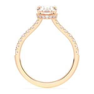 Anillo de Compromiso REYES de Alta Calidad con Moissanita de Corte Ovalado de 2.12 Quilates para Mujer, Certificado GRA, Plata de Ley 925, Joyería Fina - Product Image 6