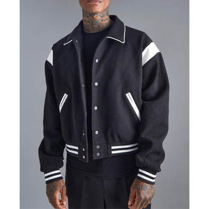 Chaqueta Universitaria Personalizada, Chaqueta Bomber de Estilo Vintage, Chaqueta de Invierno, Diseños al por Mayor OEM - Product Image 1