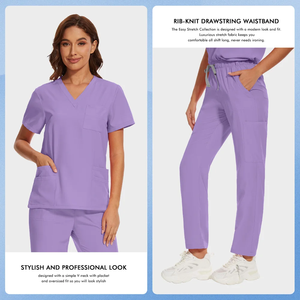 Ropa de trabajo de enfermera médica, trajes de enfermería, uniformes de médico de Hospital, conjunto de dentista, bata quirúrgica, ropa de trabajo para el cuidado de mascotas para mujeres - Product Image 4