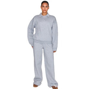 Casual mujer botón sudadera acogedor algodón polar manga larga suave cómodo ropa al por mayor - Product Image 3