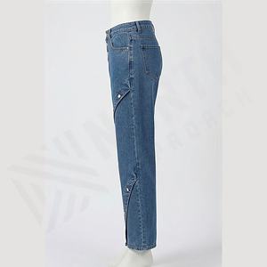 Pantalones Jogger de Mezclilla para Hombre de Alta Calidad, Corte Recto Acampanado, Pantalones Deportivos, Logotipo Personalizado, Venta al por Mayor, OEM, Lavado, Color Personalizado - Product Image 3