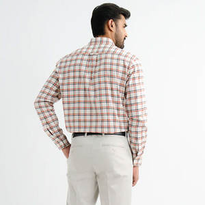 OEM/ODM Chemises en flanelle de marque boutonnée de haute qualité pour hommes 100% Chemises décontractées en coton pour hommes - Product Image 2