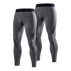 Fabrication professionnelle de leggings pour hommes, meilleure qualité, taille élastique, respirant, dernier design - Product Image 4
