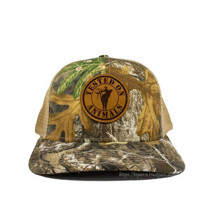 Sombreros de camionero de camuflaje con estampado de logotipo de parche de cuero personalizado Gorras deportivas de moda de malla Gorra de caza de Injae Vina Headwear - Product Image 1