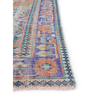 Vintage Large Area Hand Knotted <b>Wool</b> Rugs <b>Red</b> & Orange Medallion Pattern for Home Living Room or Hallway-Pae-2622 - Product Image 4
