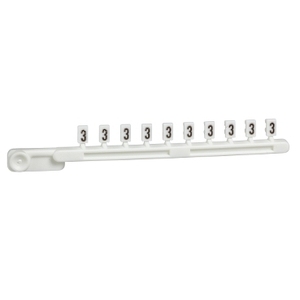 Per morsettiera SCHNEIDER ELECTRIC Linergy TR Clip-In Marker serie AB1R3, striscia numerica da 3 caratteri per 10 morsetti - Product Image 1