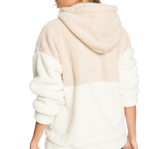 Sudadera con capucha de lana Polar de gran tamaño suave y cómoda para mujer, ropa de calle con hombros caídos y cuello con capucha de estilo de invierno Sherpa cálido - Product Image 6