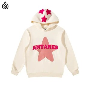 Haute qualité 100% coton Chenille brodé hommes sweats à capuche à manches longues goutte épaule surdimensionné hiver épais solide conception personnalisée - Product Image 1