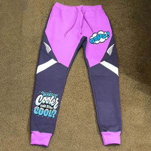 Colorful Men's Sweatpants Soft Cotton Fleece <b>Joggers</b> for Streetwear & Sports Men's Pants Washed - Product Image 1