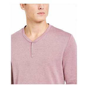 Suéter de manga larga con cuello redondo para hombre, color morado jaspeado, talla X-Large, con decoración de botones, de INC International Concepts - Product Image 3