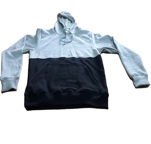 Sudadera con capucha personalizada de alta calidad para hombre, tejido liso en blanco lavado con estampado de hojaldre y logotipo - Product Image 1