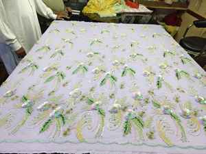 Telas de Red con Cuentas Ecológicas de Lujo, Tela de Tricot Bordada con Cuentas No Tejida para Vestidos de Fiesta, Vestidos de Novia - Product Image 3