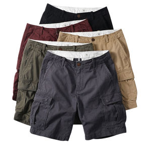 กางเกงขาสั้นผู้ชายลำลอง ระบายอากาศได้ดี เป็นมิตรกับสิ่งแวดล้อม คุณภาพสูง แฟชั่นทันสมัย สวมใส่สบาย ผลิตจากผ้าโพลีเอสเตอร์/ผ้าฝ้ายแคนวาส แห้งเร็ว ปักลาย - Product Image 1