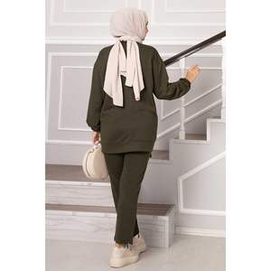 Juego de dos hilos con diseño de piedra de ojo de pájaro caqui - Product Image 4