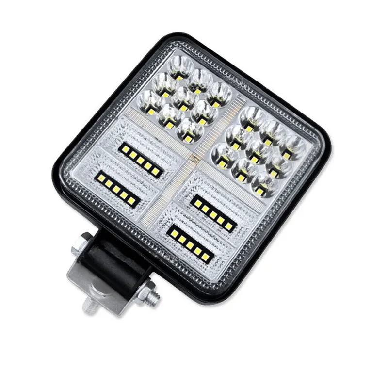 Super Helder Wit Amber Stroboscooplicht Waterdicht Ip67 117W 9V-60V Led Werklicht