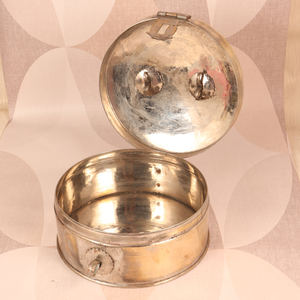 Caja de baratija de joyería de latón vintage dorado tradicional hecha a mano, caja de baratija de joyería al por mayor, embalaje de joyería al por mayor - Product Image 3