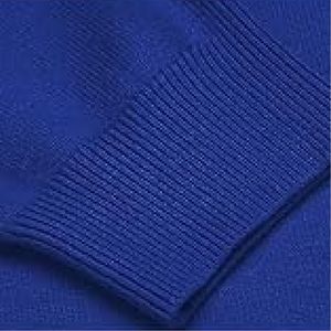 Suéter de poliéster transpirable de alta calidad para hombre 2025, suéter antiretráctil de Color sólido con logotipo personalizado - Product Image 3