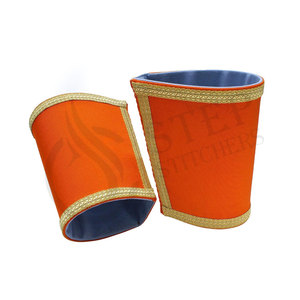 Ensemble de manchettes de gauntlet brodées à la main de haute qualité, style ancien, pour cérémonies, de qualité supérieure - Product Image 5