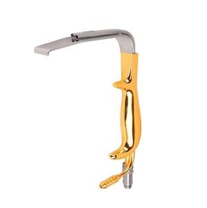 Retracteur manuel de sein à double extrémité Metal Med Corporation, style Tebbetts, fibre optique isolée, 24 mm, acier inoxydable, CE - Product Image 3