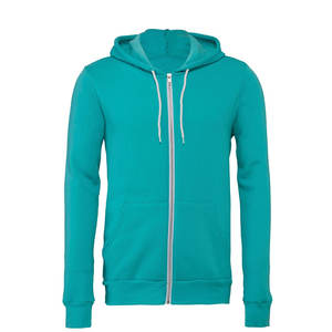 Sweat à capuche zippé vierge pour hommes ou femmes sweat à capuche blanc doux sweat à capuche zippé léger veste à capuche veste à la mode avec fermeture éclair - Product Image 1