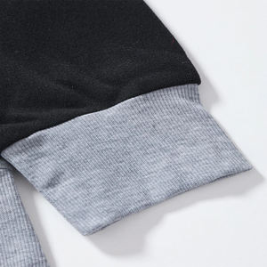 Sudadera con capucha térmica de bloque de Color para hombre, botón con cordón, bolsillos inclinados, recortada de alta calidad, cremallera completa, Invierno 100%, algodón de gran tamaño - Product Image 6