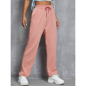 Femmes polaire survêtement pantalon coton pantalons de survêtement décontracté Streetwear entraînement entraînement piste bas hiver chaud Logo personnalisé - Product Image 4