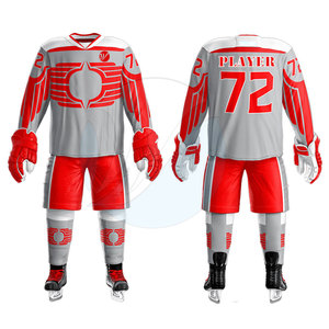Uniforme de Hockey sobre Hielo de Último Diseño, Alta Calidad, Transpirable, 100% Poliéster, Impresión Personalizada, Nombres de Equipos Personalizados, Ajuste Unisex - Nuevo - Product Image 1