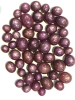 Vente en gros 100% naturel étoile rubis Cabochon rouge pierre précieuse en vrac pour la fabrication de bijoux coupe ovale 14mm-20mm certifié IGI