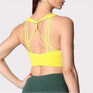 Soutien-gorge de sport pour femme, sans couture, avec logo frontal personnalisé, service OEM, vente, nouveau style 2025, léger et confortable, best-seller - Product Image 6