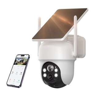 Cámara CCTV de 360 grados Full HD, cámara CCTV tipo bombilla de 360 grados con wifi, sistema de cámara CCTV solar 4K inalámbrico para exteriores - Product Image 6