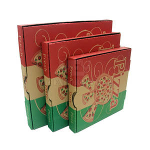 Caja de pizza corrugada 100% de calidad superior Impresión UV personalizada en papel Kraft de alta calidad para su logotipo - Product Image 2