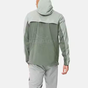 Survêtement coupe-vent léger et décontracté pour homme grande taille, personnalisé, à capuche, uni, 100 % coton - Product Image 6