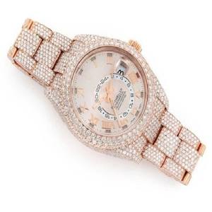 Full Iced Out GRA certificado Moissanite Rose Gold Tone Watch para hombres de lujo personalizado al por mayor relojes de alta calidad - Product Image 3