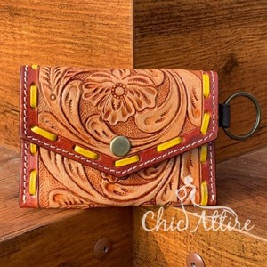 Monedero tallado a mano, elegante, multiusos, cuero occidental, nueva llegada, gran oferta, billetera para Unisex - Product Image 1