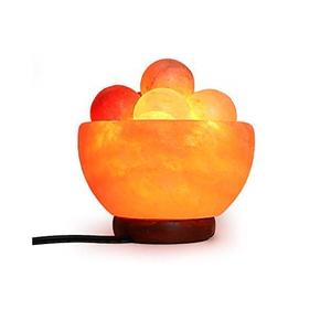 Lampe en sel de roche naturel rose de l'Himalaya 2026 en forme de fleur d'œuf, provenant des flancs de la chaîne de montagnes de l'Himalaya au Pakistan - Product Image 3