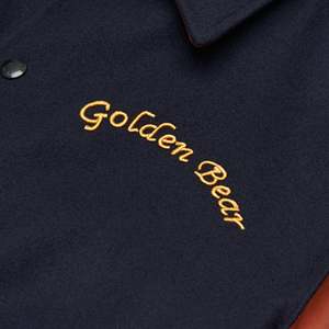 แจ็กเก็ตเบสบอลผ้าซาตินแขนเสื้อตัวผ้าโพลีเอสเตอร์สำหรับฤดูหนาวปรับแต่งได้ - Product Image 5