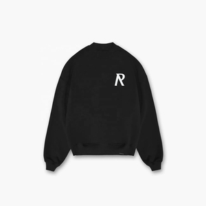 Sweat-shirt unisexe surdimensionné de luxe 380 g/m² en molleton français lourd, imprimé, brodé, logo personnalisé, sweat-shirts hip-hop, automne - Product Image 3