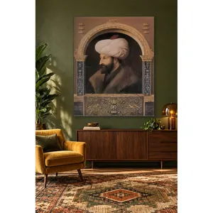 Fida Zonaro - Retrato del sultán Mehmed el conquistador, impresión en lienzo - Product Image 4