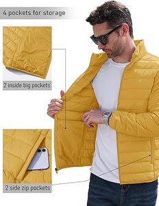 Veste matelassée d'hiver pour homme, nouveau style, prix bas, manteau rembourré chaud avec du nylon et impression extérieure pour l'hiver - Product Image 5