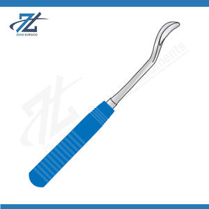 Cuillère Capener bleue en acétal, manche Suregrip, 285 mm de long, 16 mm de large, ensemble d'instruments chirurgicaux en acier inoxydable, réutilisable, certifié CE - Product Image 2