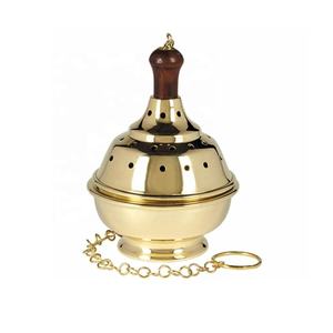 ทองเหลืองธูปซ็อกเก็ตทรงกระบอกBurnerผู้ถือเก้าหลุมธูปทองเหลืองBurnerแทรกLoban Dhoopธูปตกแต่งบ้าน - Product Image 2