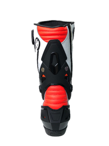 รองเท้าบูทขี่มอเตอร์ไซค์ออฟโรดสีขาว รองเท้าป้องกันสำหรับขี่มอเตอร์ไซค์กลางแจ้ง ระบายอากาศได้ดี รองเท้าสำหรับการผจญภัยและแข่งรถ - Product Image 5