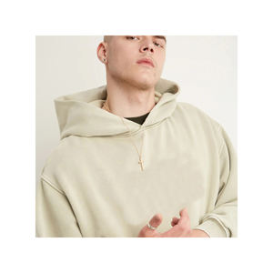 เสื้อฮู้ดและเสื้อสเวตเตอร์โอเวอร์ไซส์สำหรับผู้หญิงเสื้อสเวตเชิ้ตลำลองแบบสวมหัวแขนยาวผ้าฝ้าย100% - Product Image 5